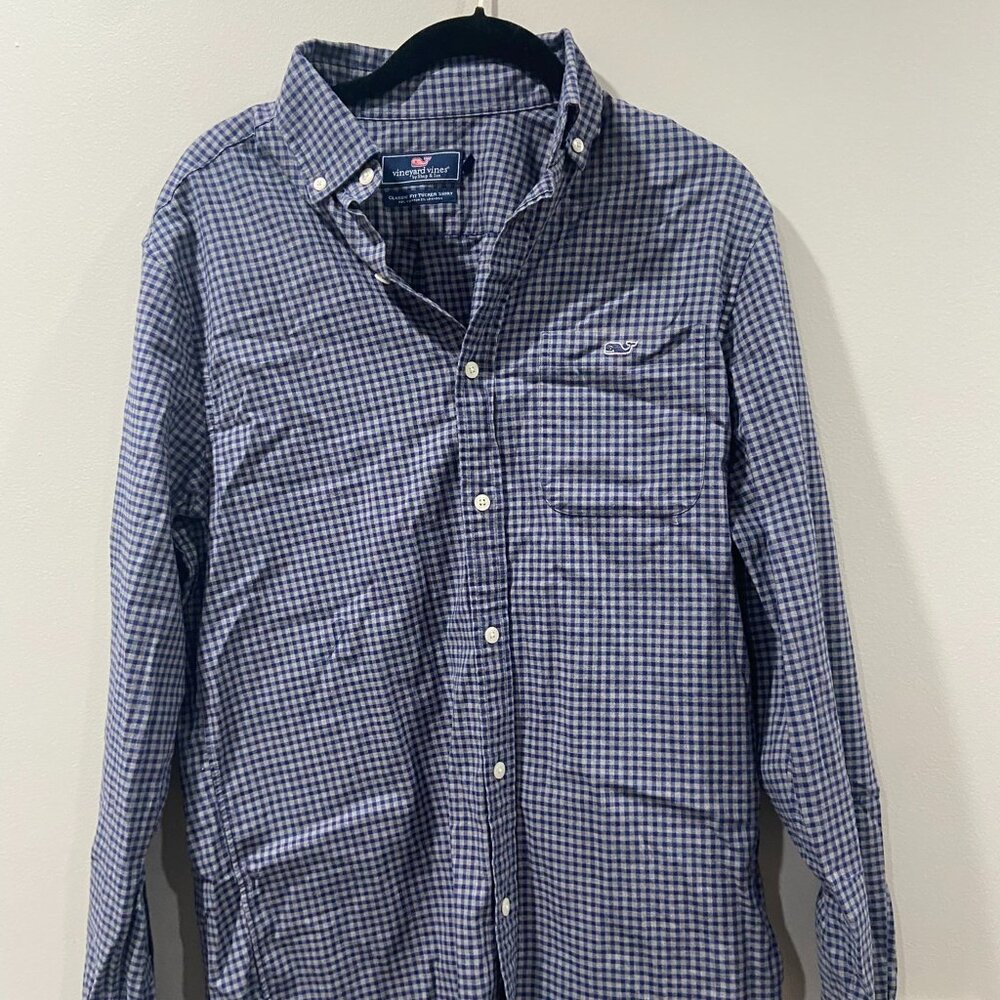 Vineyard Vines Mens Plaid Shirt Size Small